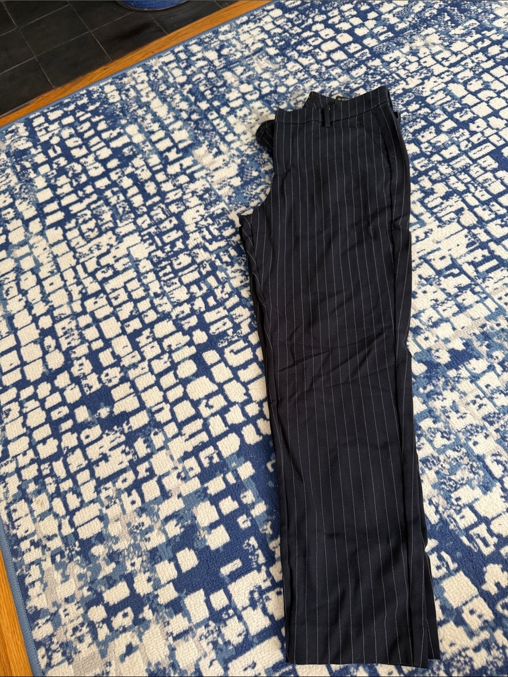 Liverpool Black Pinstripe Dress Pants